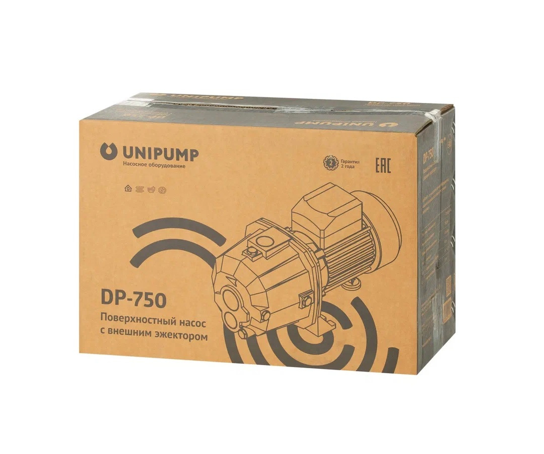 Поверхностный насос с внешним эжектором Unipump DP 750 - фото 10 - id-p69143729