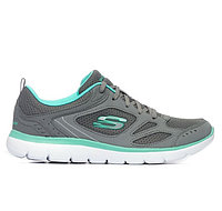 Кроссовки женские Skechers Summits Suited серый/бирюзовый 12982-GYTQ