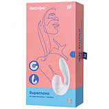 Вибратор с вакуумно-волновым стимулятором клитора Satisfyer Supernova White, фото 10