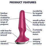 Анальный смарт-стимулятор с вибрацией Satisfyer Plug-ilicious 2 розовый, фото 7