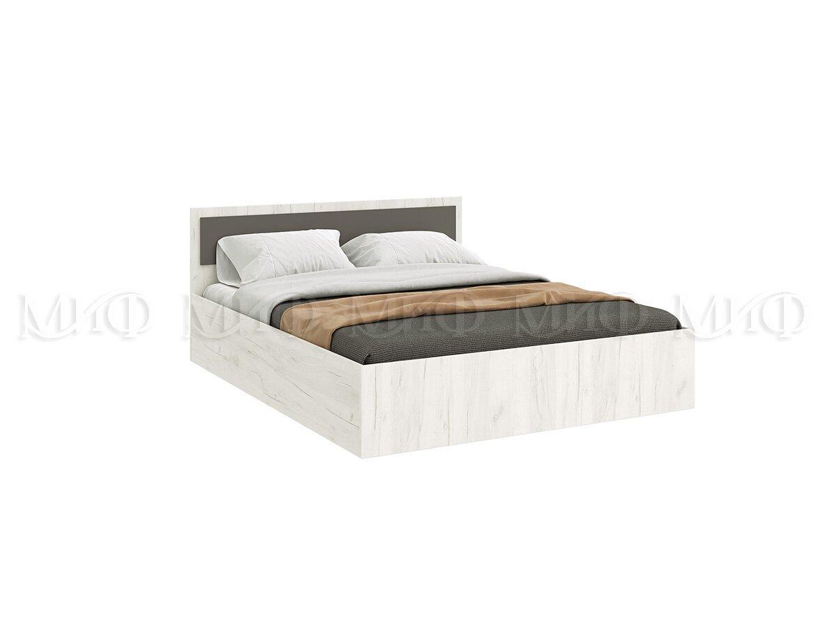 Кровать Фиеста New 1,4м - Графит / Крафт белый (МИФ) - фото 1 - id-p226790099