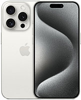 Смартфон Apple A3104 iPhone 15 Pro 128Gb белый титан моноблок 3G 4G 2Sim 6.1" 1179x2556 iOS 17 48Mpix 802.11