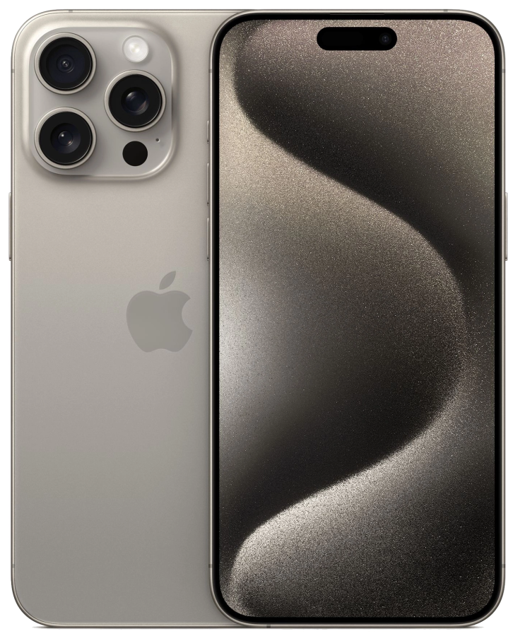Смартфон Apple A3106 iPhone 15 Pro Max 512Gb титан моноблок 3G 4G 1Sim 6.7" 1290x2796 iOS 17 48Mpix 802.11 - фото 1 - id-p226790259