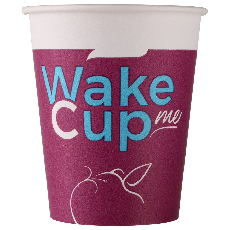 Бумажный стакан 165 мл, Wake Me Cup - фото 1 - id-p226790294