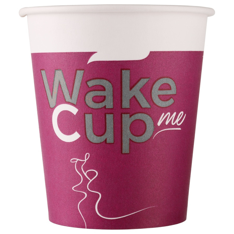 Бумажный стакан 180 мл, Wake Me Cup - фото 1 - id-p226790296