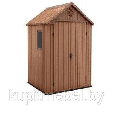 Хозблок пластиковый Darwin shed 6x8 indoor, коричневый - фото 1 - id-p226790327