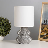 Настольная лампа Гратс E14 40Вт Черный, серый, белый 28х15х15 см
