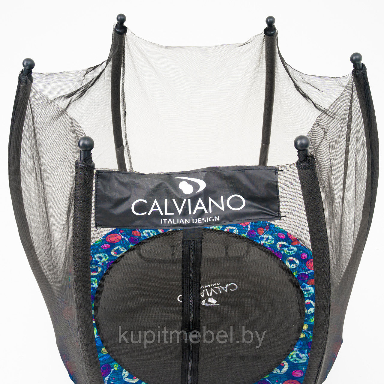 Батут пружинный с защитной сеткой Calviano 140 см - 4,5ft OUTSIDE master smile - фото 7 - id-p226790568
