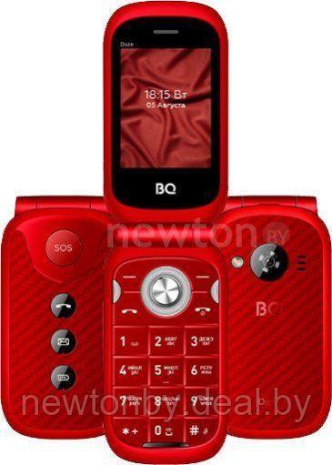 Кнопочный телефон BQ-Mobile BQ-2451 Daze (красный) - фото 1 - id-p226790574