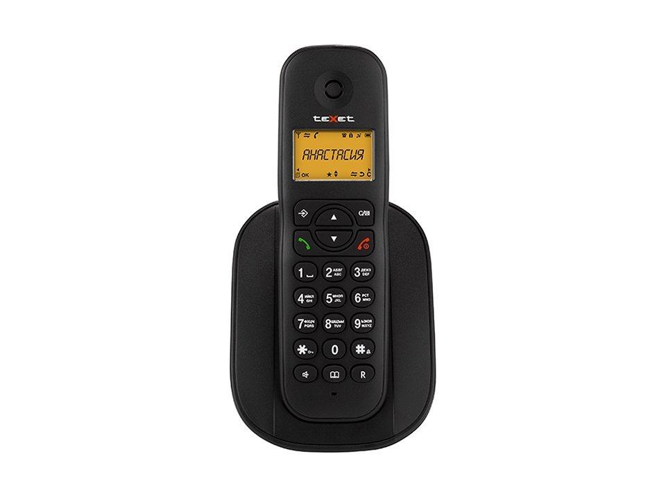 Бесшнуровой телефонный аппарат teXet TX-D4505А черный
