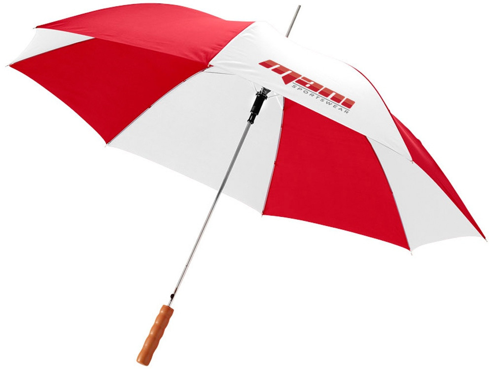 Зонт-трость Lisa полуавтомат 23, красный/белый (Р) - фото 3 - id-p226792222