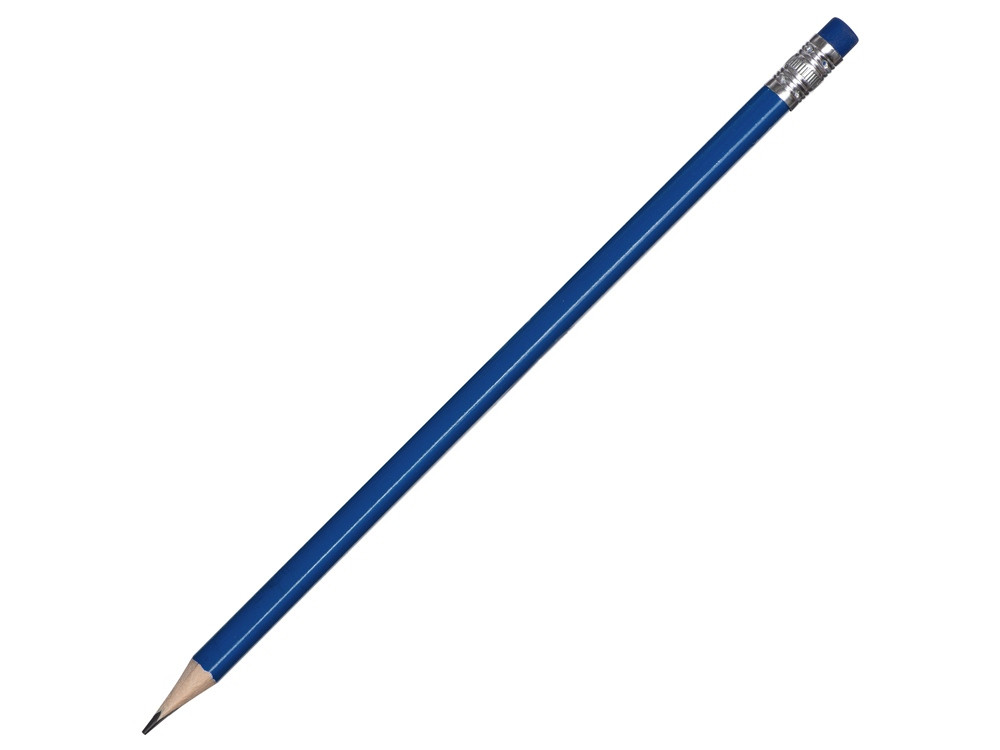 Трехгранный карандаш Графит 3D, синий - фото 1 - id-p226792285