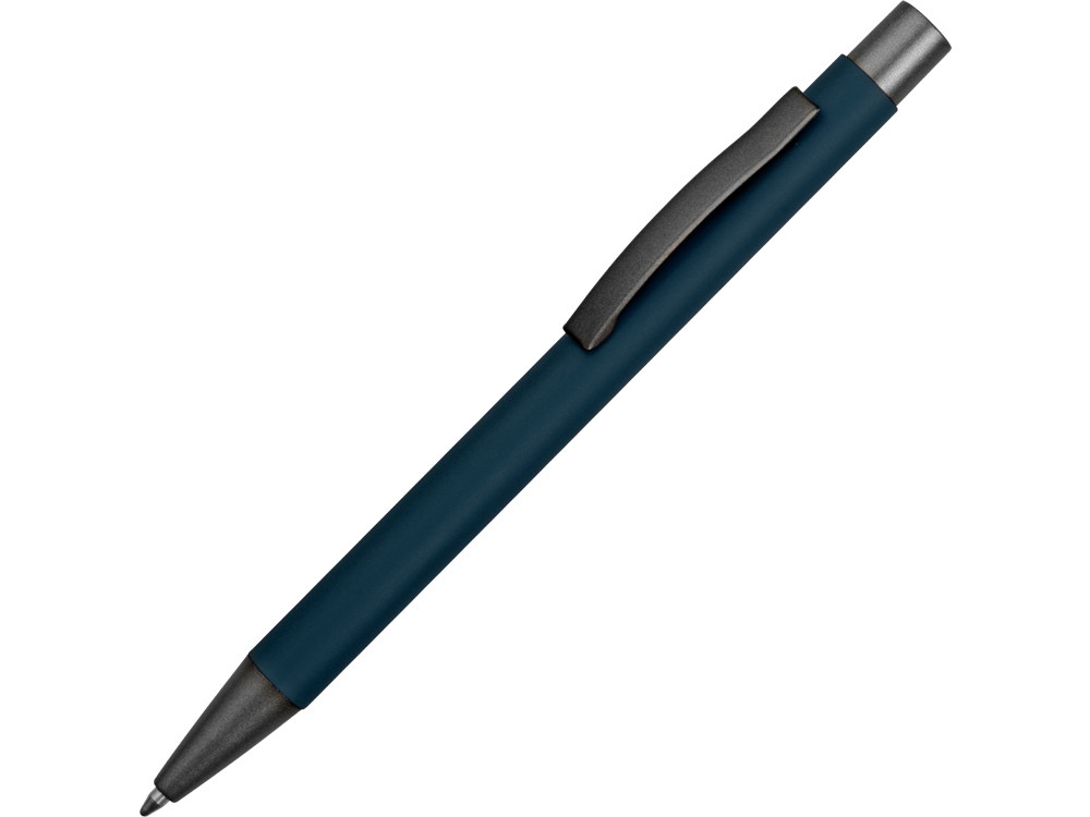 Ручка металлическая soft-touch шариковая Tender, цвет морской волны - фото 1 - id-p226792291