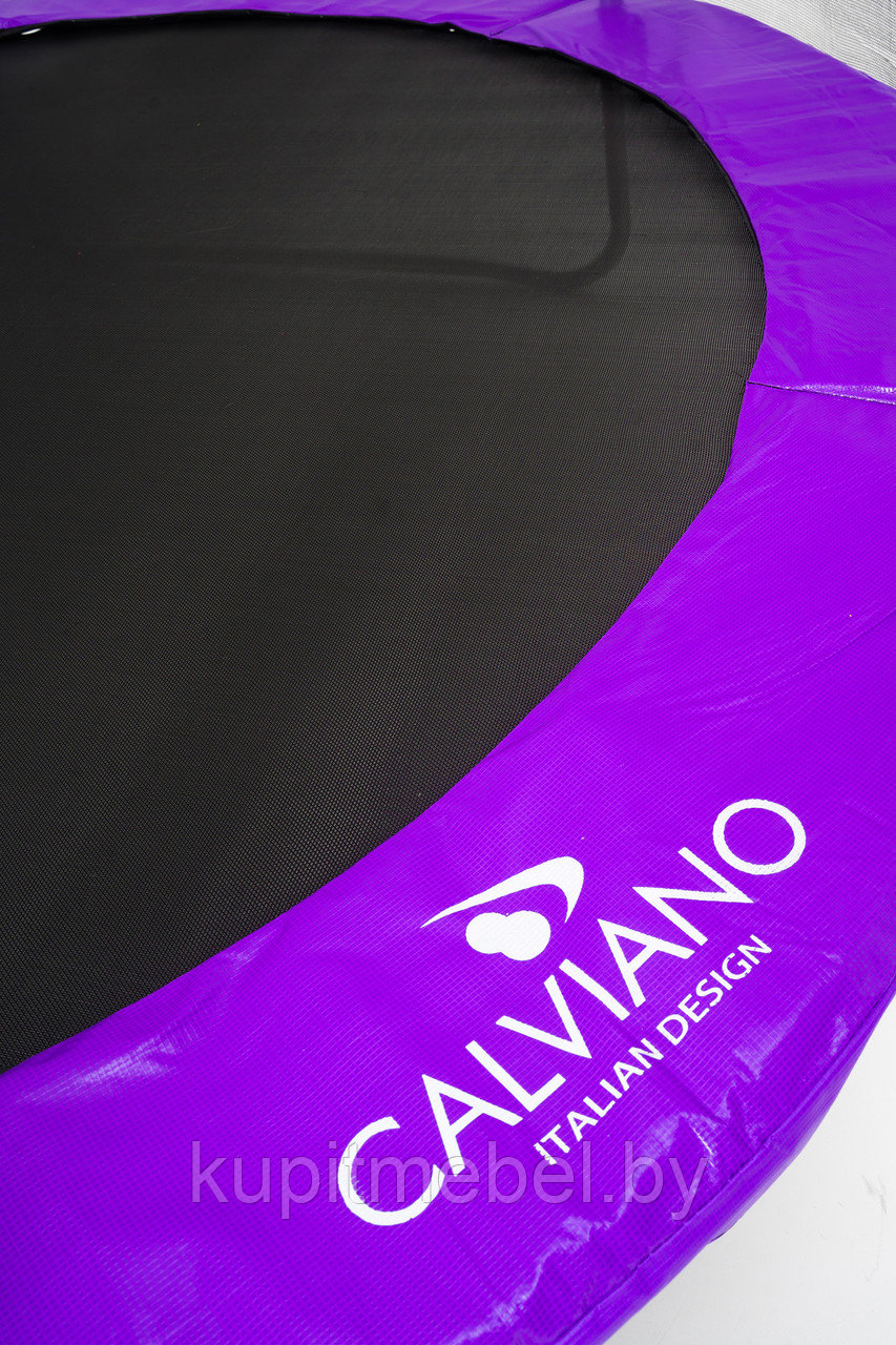 Батут пружинный с защитной сеткой Calviano 374 см - 12ft INSIDE master purple - фото 6 - id-p226792300