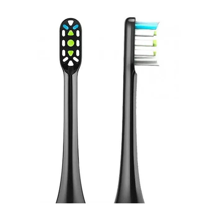 Сменные насадки для зубной щетки Soocas X3 (2шт) Чёрные - фото 2 - id-p226738628