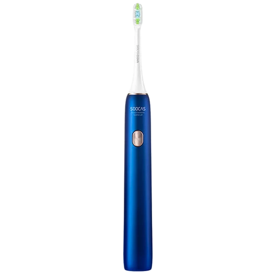 Электрическая зубная щетка Soocas Weeks X3U (в комплекте 2 доп. насадки) Синяя - фото 5 - id-p226738632