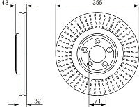 Тормозной диск Bosch 0986479754