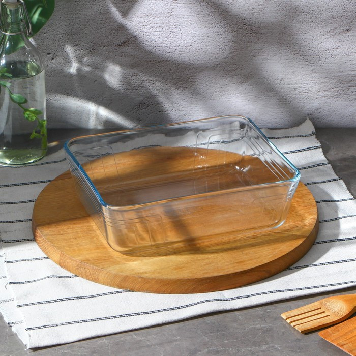 Форма прямоугольная для запекания и выпечки из жаропрочного стекла Cook&Store, 2,6 л, 25×20 см, с крышкой - фото 3 - id-p226795709