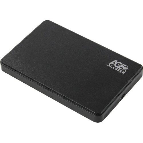 Мобильное шасси AgeStar 3UB2P2-Black (EXT BOX для внешнего подключения 2.5" SATA HDD USB3.0) - фото 1 - id-p226796081