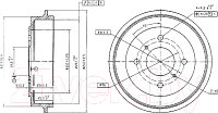 Тормозной барабан Patron PDR1256