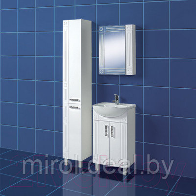 Шкаф с зеркалом для ванной Акваль Оливия 50 / EO.04.50.00.N - фото 2 - id-p226798806