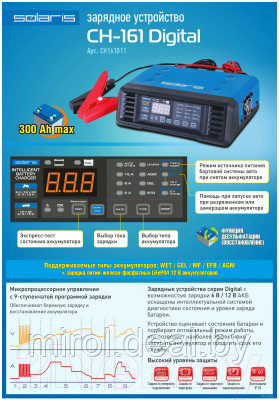Зарядное устройство для аккумулятора Solaris Digital CH-161 CH161D11 - фото 6 - id-p226799082