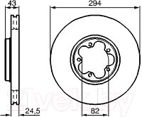 Тормозной диск Bosch 0986478303