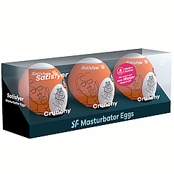 Набор яиц-мастурбаторов Satisfyer Masturbator Egg Crunchy 3 шт