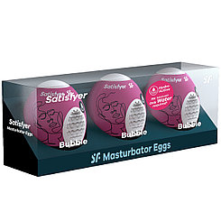 Набор яиц-мастурбаторов Satisfyer Masturbator Egg Bubble 3 шт