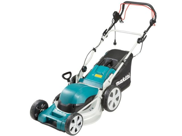 Газонокосилка электрическая MAKITA ELM 4621 (1800 Вт, самоходная, шир. 460 мм, выс. 20-75 мм, стальн. корпус,