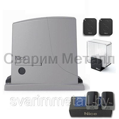 Автоматика для откатных ворот Nice ROX1000KIT2 (макс. вес 1000кг) - фото 1 - id-p226801151