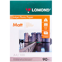 Бумага А4 для стр. принтеров Lomond, 90г/м2 (100л) мат.одн. 0102001