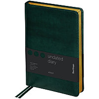 Ежедневник недатир. А5, 160л., кожзам, Berlingo xGold, зол. срез, зеленый UD0_81502