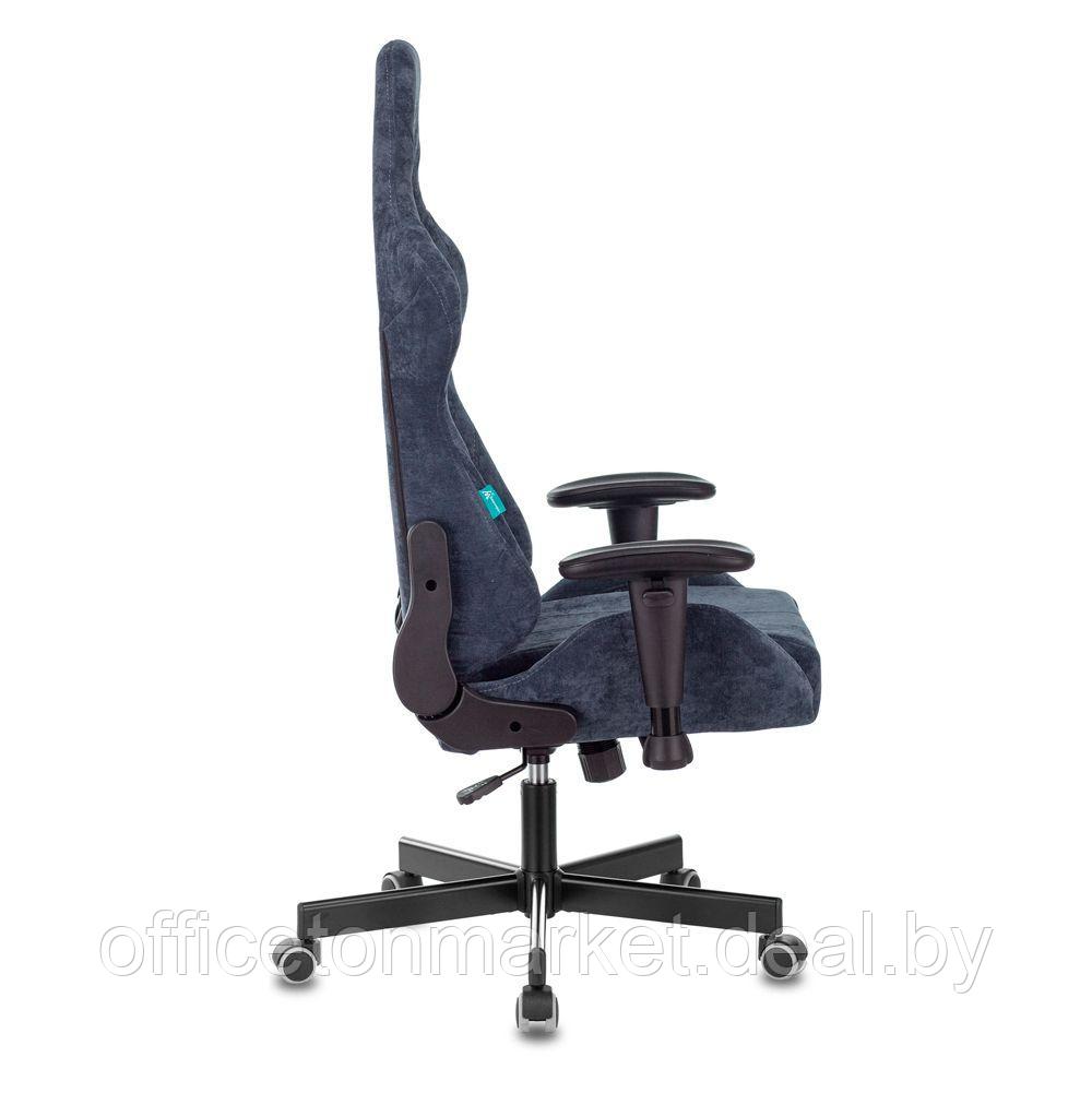 Кресло игровое Zombie "VIKING KNIGHT Fabric", ткань, металл, синий - фото 7 - id-p224554224