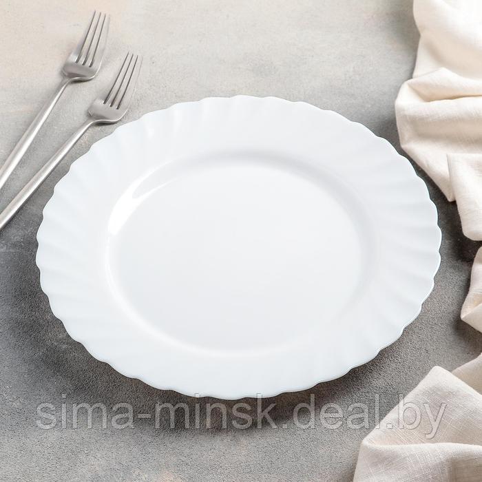 Тарелка обеденная, d=27 см, цвет белый - фото 2 - id-p226802099