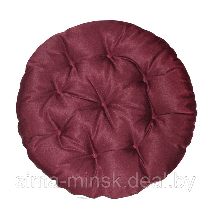 Подушка круглая на кресло непромокаемая D60 см, цвет бордо файберфлекс, грета20%, пэ80% - фото 2 - id-p226802112