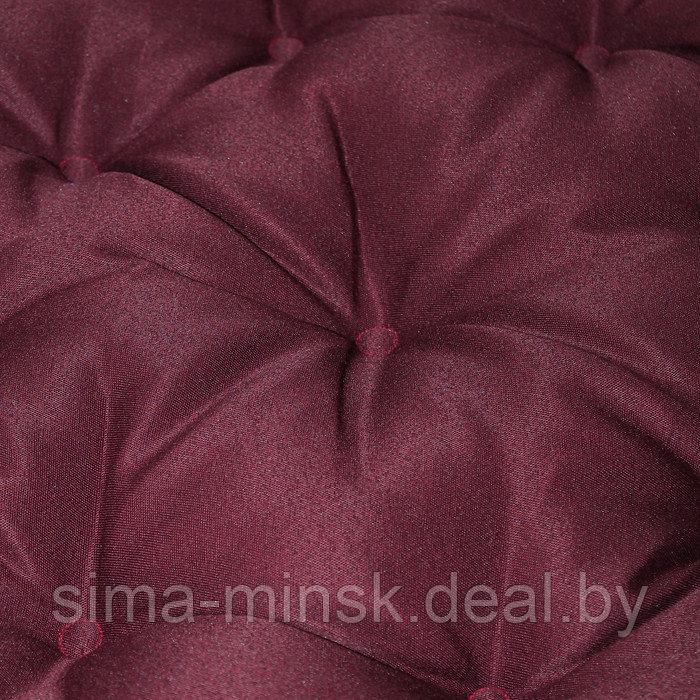Подушка круглая на кресло непромокаемая D60 см, цвет бордо файберфлекс, грета20%, пэ80% - фото 4 - id-p226802112