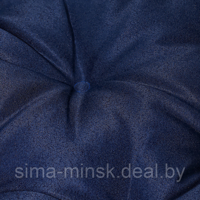 Подушка круглая на кресло непромокаемая D60 см, цвет т-синий файберфлекс, грета20%, пэ80% - фото 4 - id-p226802116