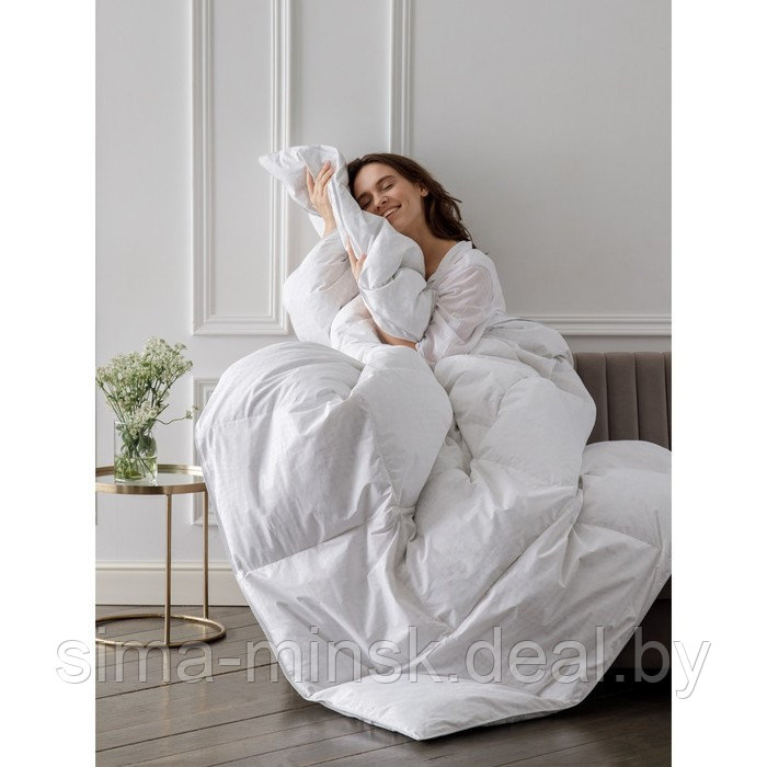 Одеяло сверхлёгкое пуховое Charlotte, размер 140х205 см, цвет серый - фото 1 - id-p226802165