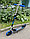 Самокат подростковый Scooter 3623B складной черно-синий, фото 3