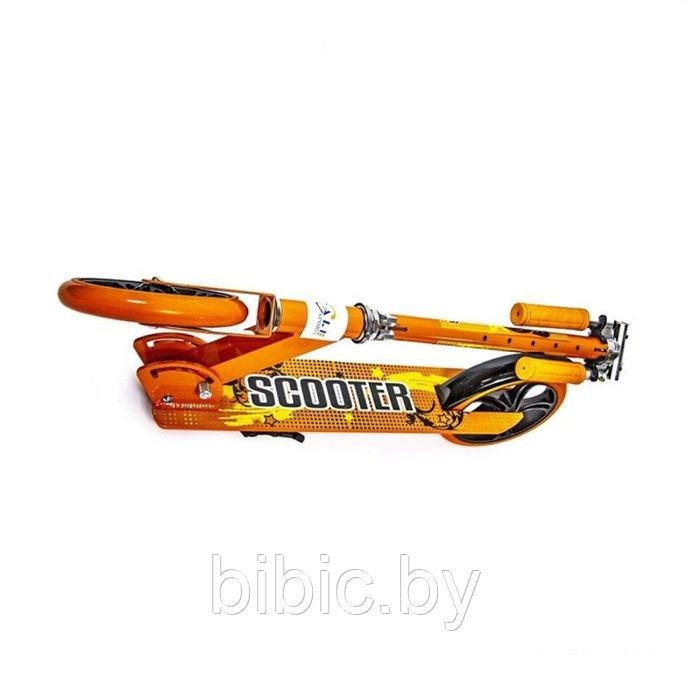 Самокат подростковый Scooter 3623B складной Оранжевый - фото 6 - id-p81558703