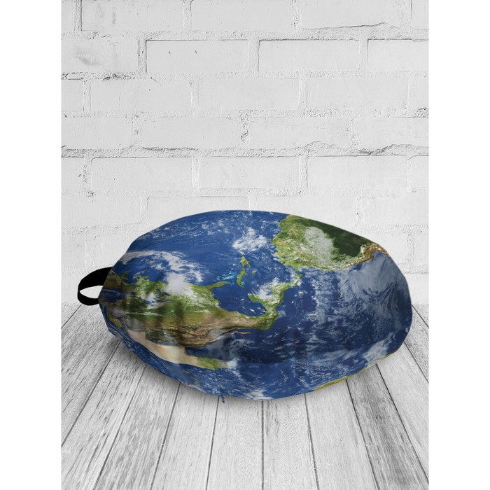 Подушка сидушка «Одинокая планета», декоративная, d = 52 см - фото 2 - id-p226802579