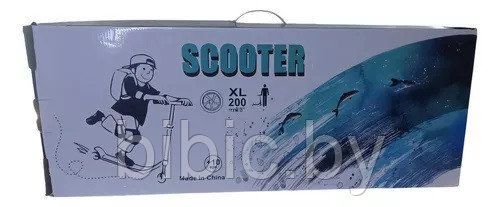 Самокат детский двухколесный складной Scooter XL 200 синий и розовый - фото 3 - id-p226802979