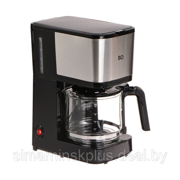 Кофеварка BQ CM2007, капельная, 750 Вт, 1.25 л, чёрно-серебристая - фото 1 - id-p226803054