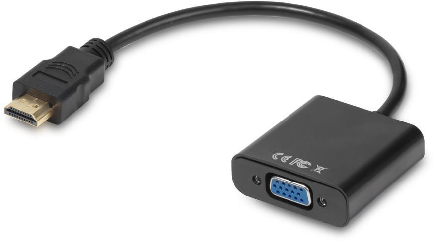 Greenconnect Мультимедиа professional конвертер-переходник HDMI VGA +audio + micro USB для доп.питания, - фото 1 - id-p226803147
