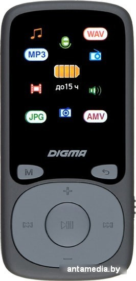 MP3 плеер Digma B4 8GB (черный) - фото 1 - id-p226803596