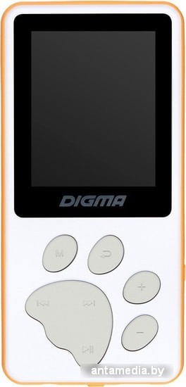 MP3 плеер Digma S4 8GB (белый/оранжевый) - фото 2 - id-p226803604