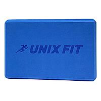 Блок для йоги и фитнеса UNIX Fit 1 шт (голубой)
