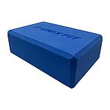 Блок для йоги и фитнеса UNIX Fit 1 шт (голубой), фото 5
