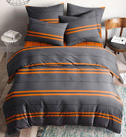 Комплект постельного белья Ночь нежна Royal Оранж 2сп Евро 50x70 (2) книжка / 70726-1+10366-1